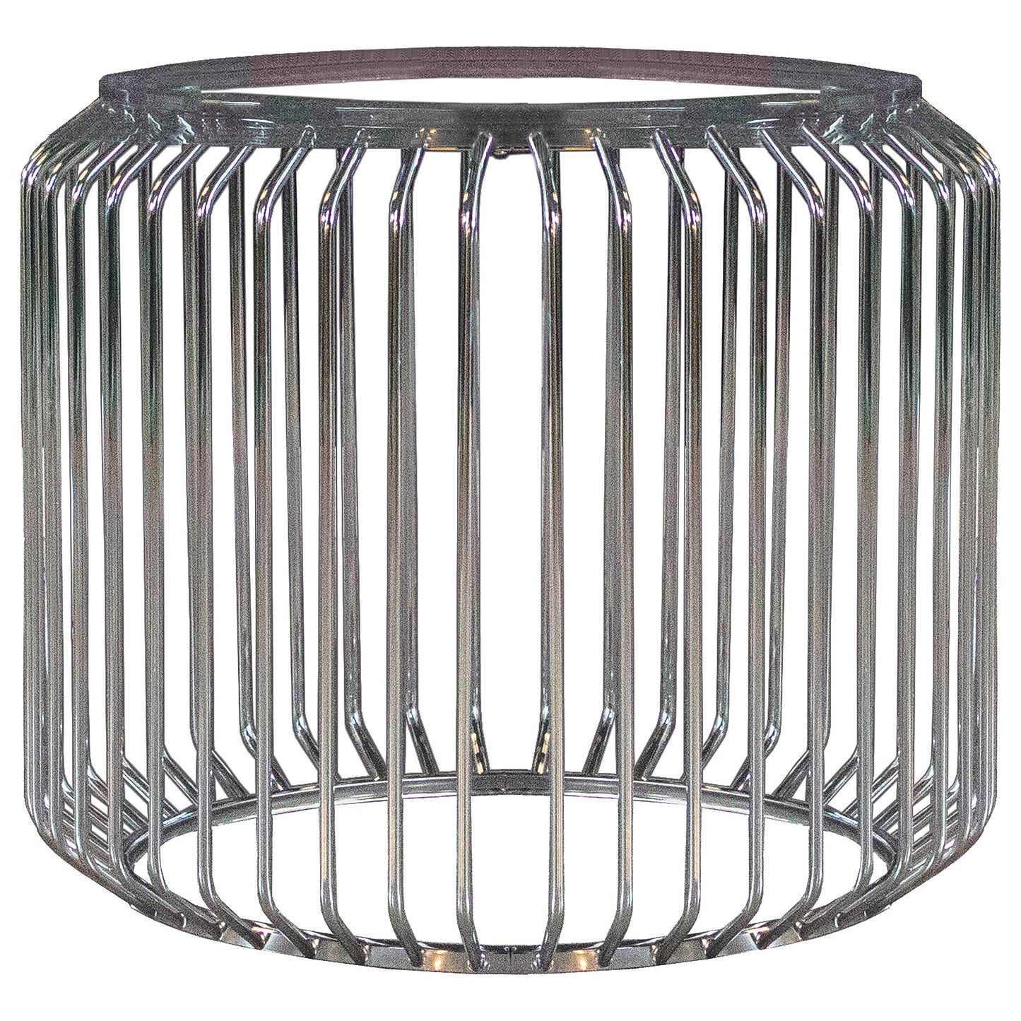 adino round metal dining table base chromechrome