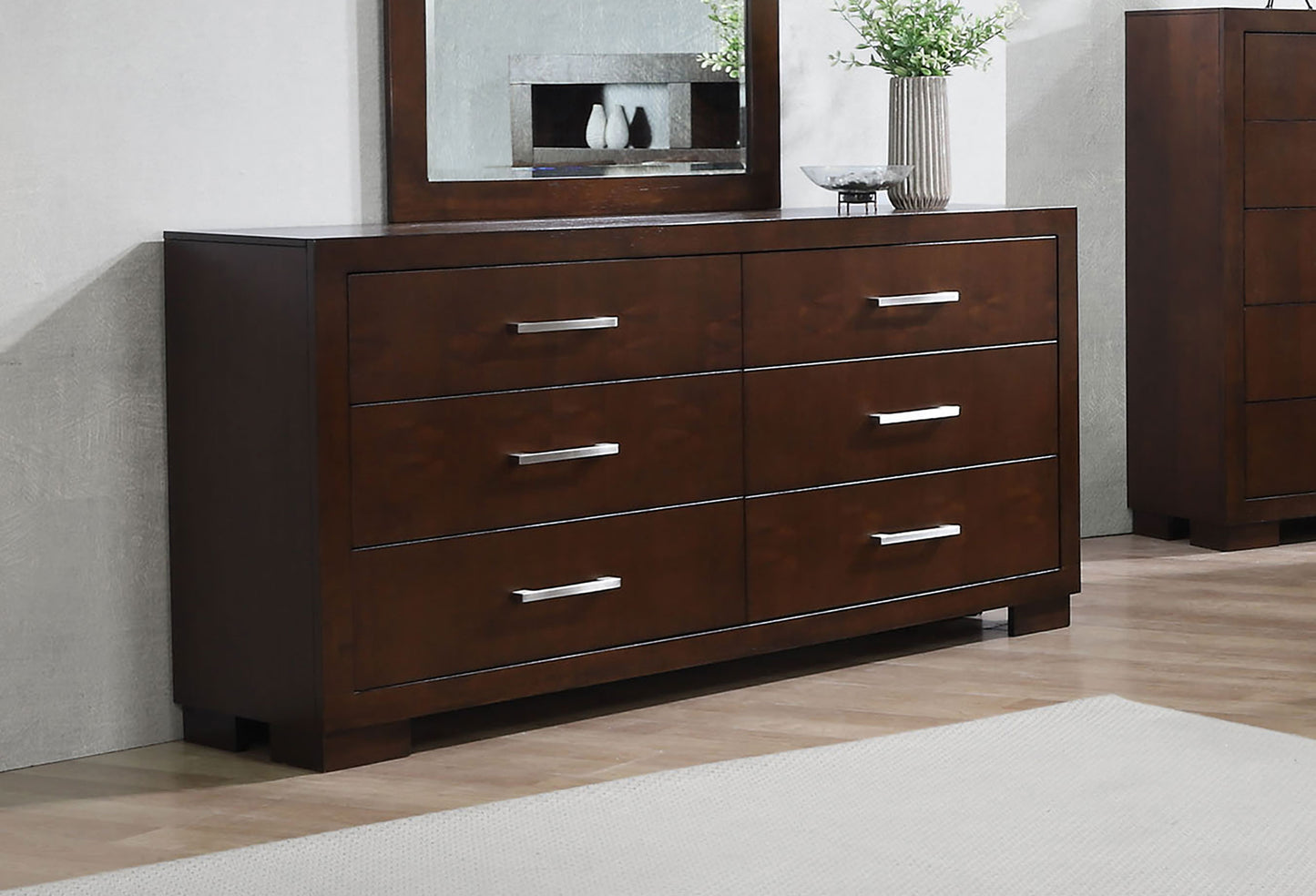 rosalie 6-drawer dresser cappuccinocappuccino
