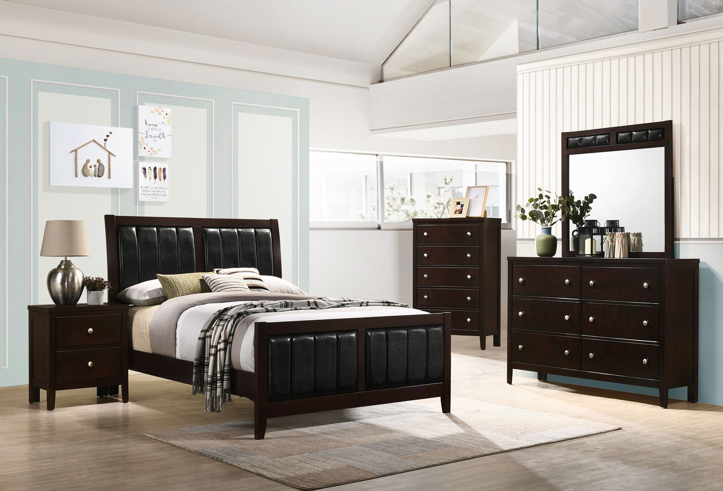 bradenton 4-piece full bedroom set cappuccinocappuccino