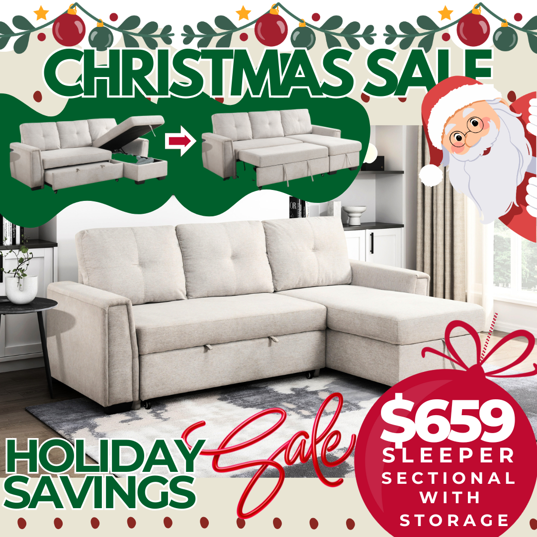 cozycloud sleeper sectional holiday edition