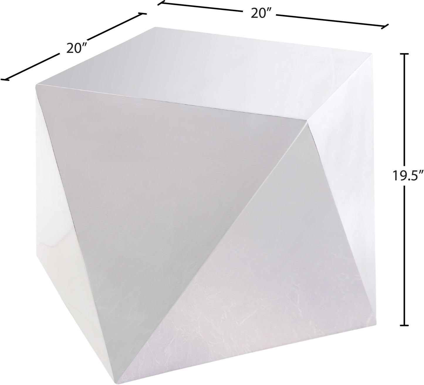 thor silver end table e