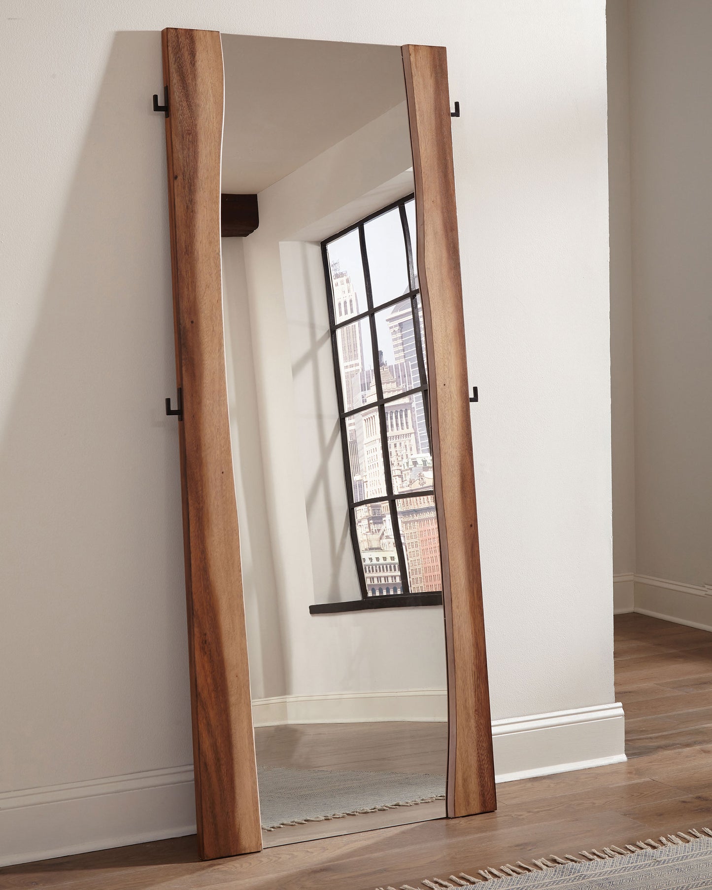 aideen 31 x 76 inch standing floor mirror smokey walnutsmokey walnut