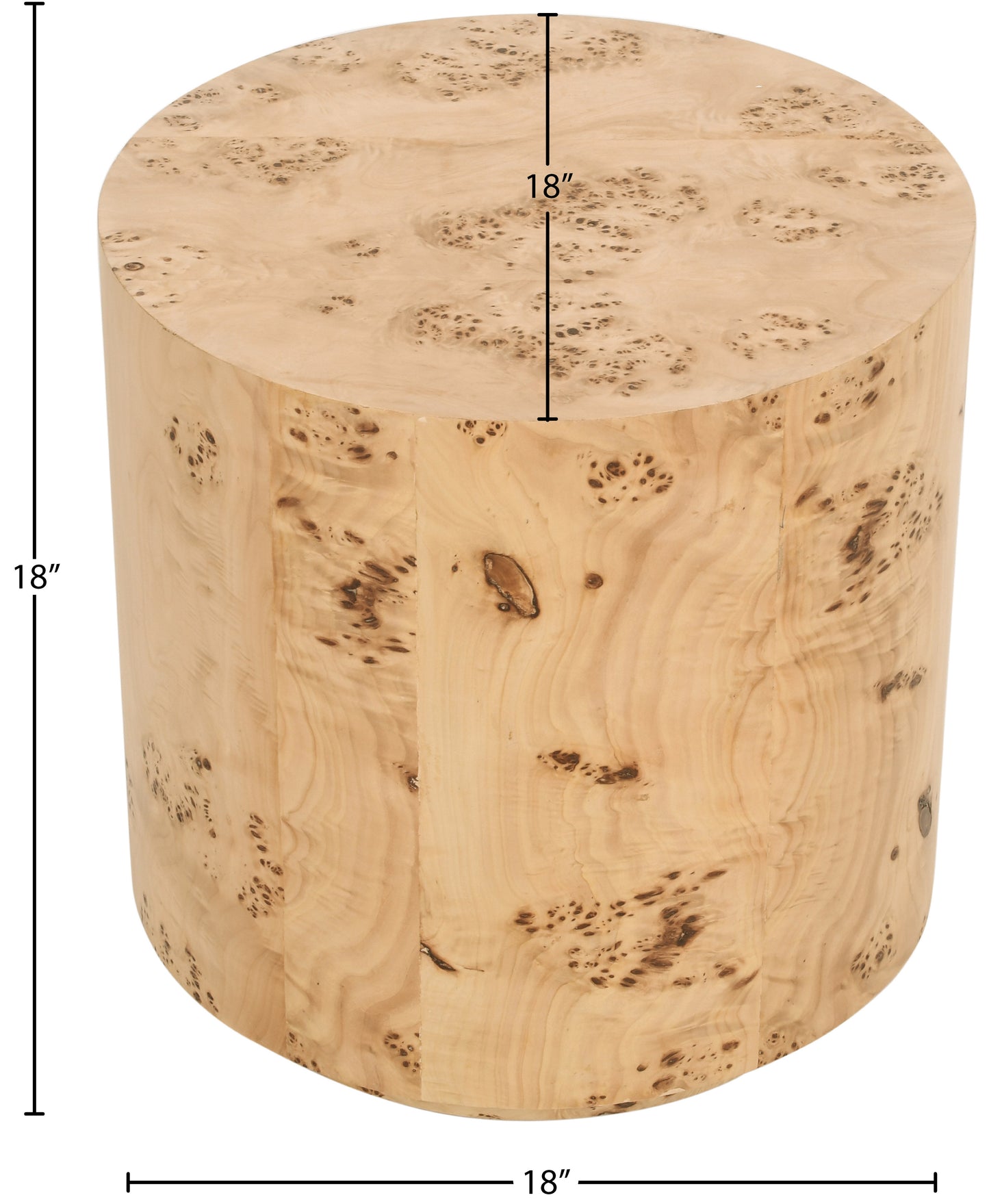 rendition natural ash end table e