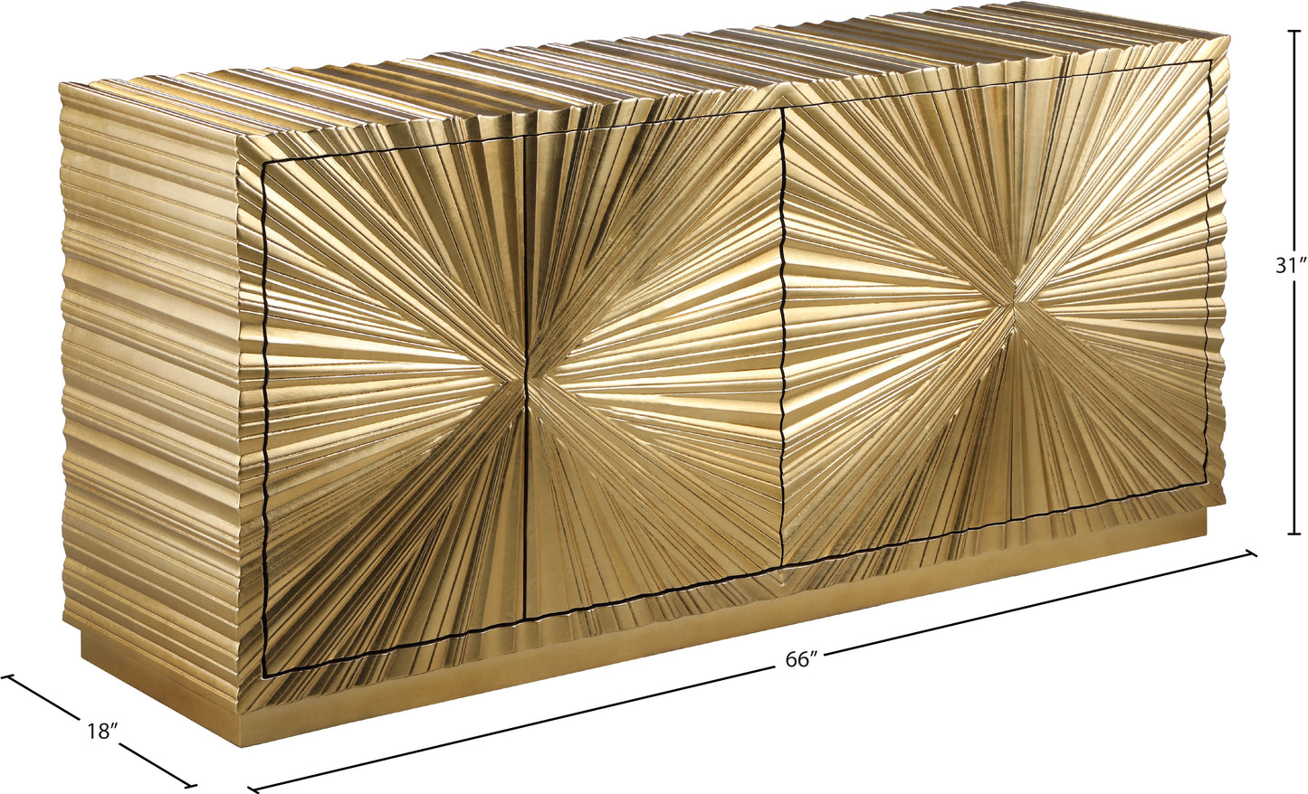 gavin gold leaf sideboard/buffet