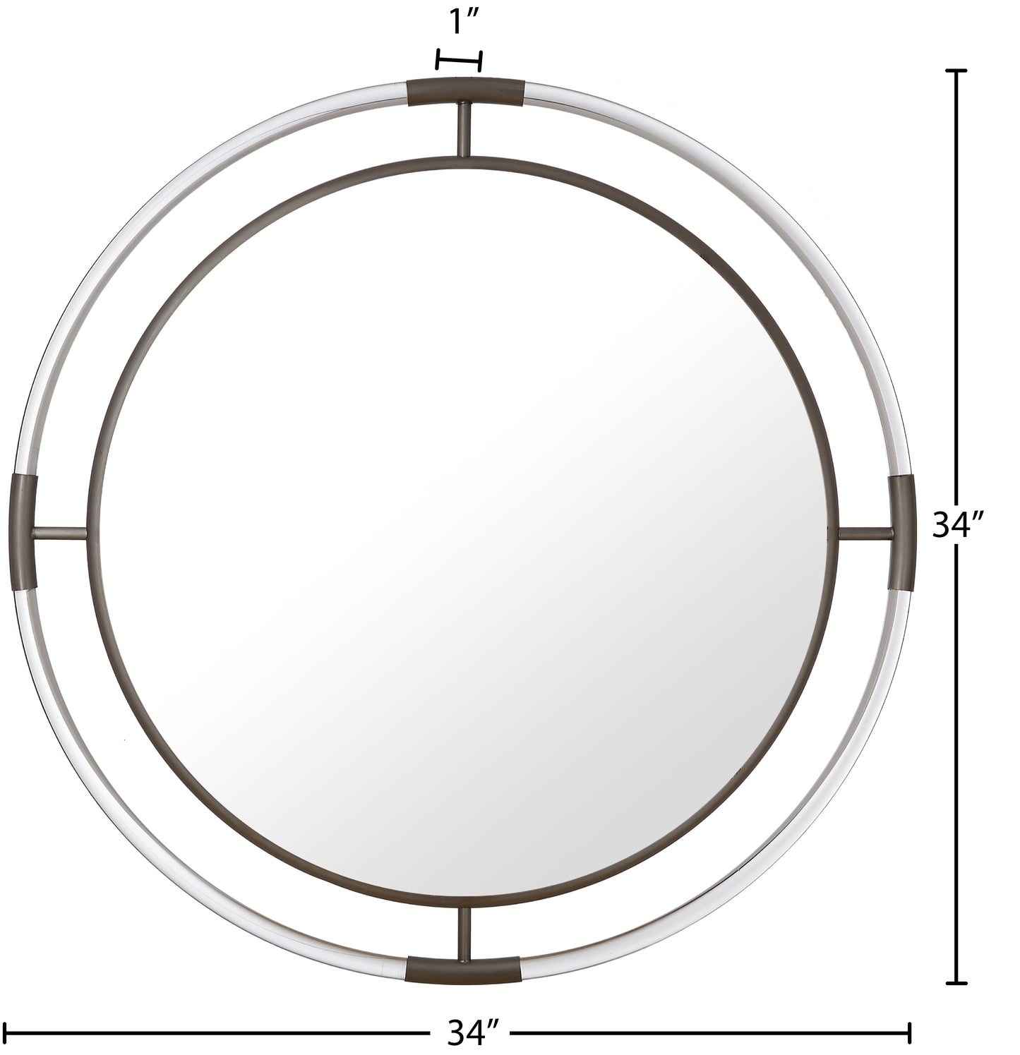 oxford chrome mirror m