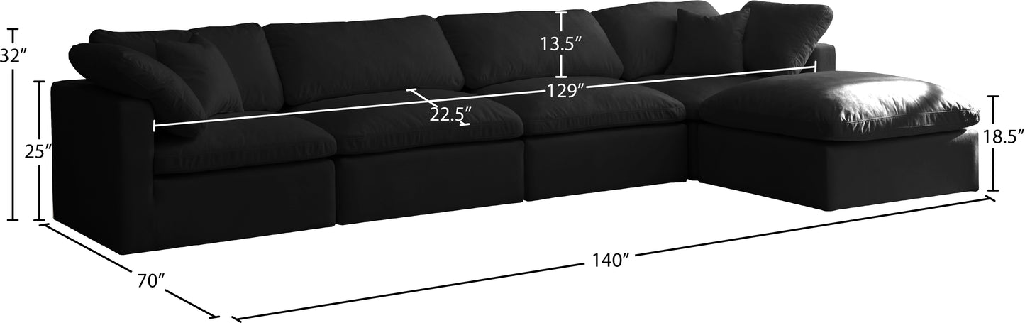 lips black velvet standard comfort modular sectional sec5a