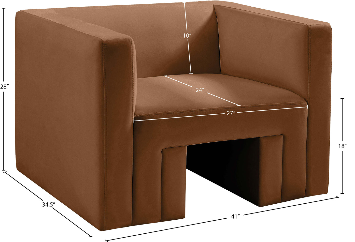 woodford saddle velvet chair c