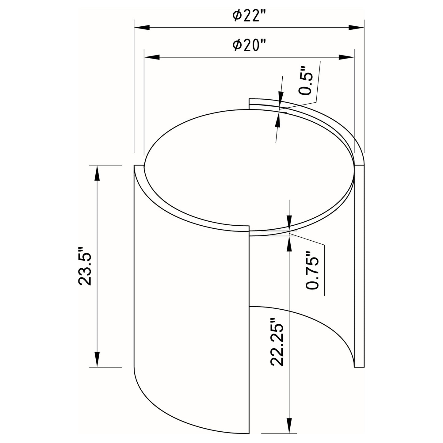 brixey round faux marble top end table distressed grey