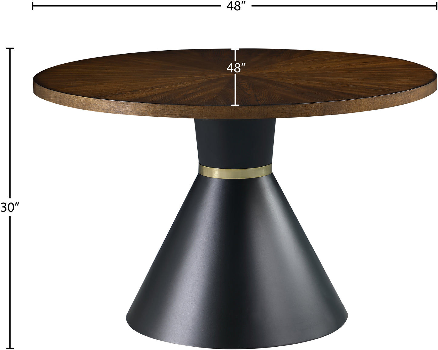 aubrey brown wood dining table t