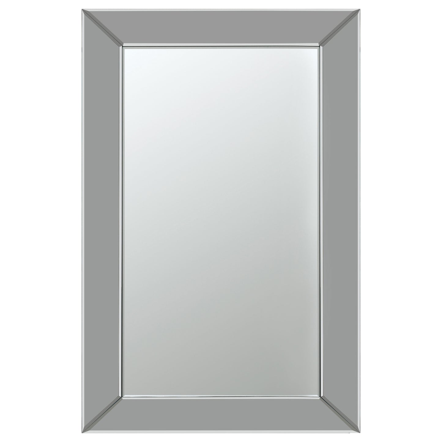 deanna 36 x 24 inch beveled frame wall mirror silvermirror