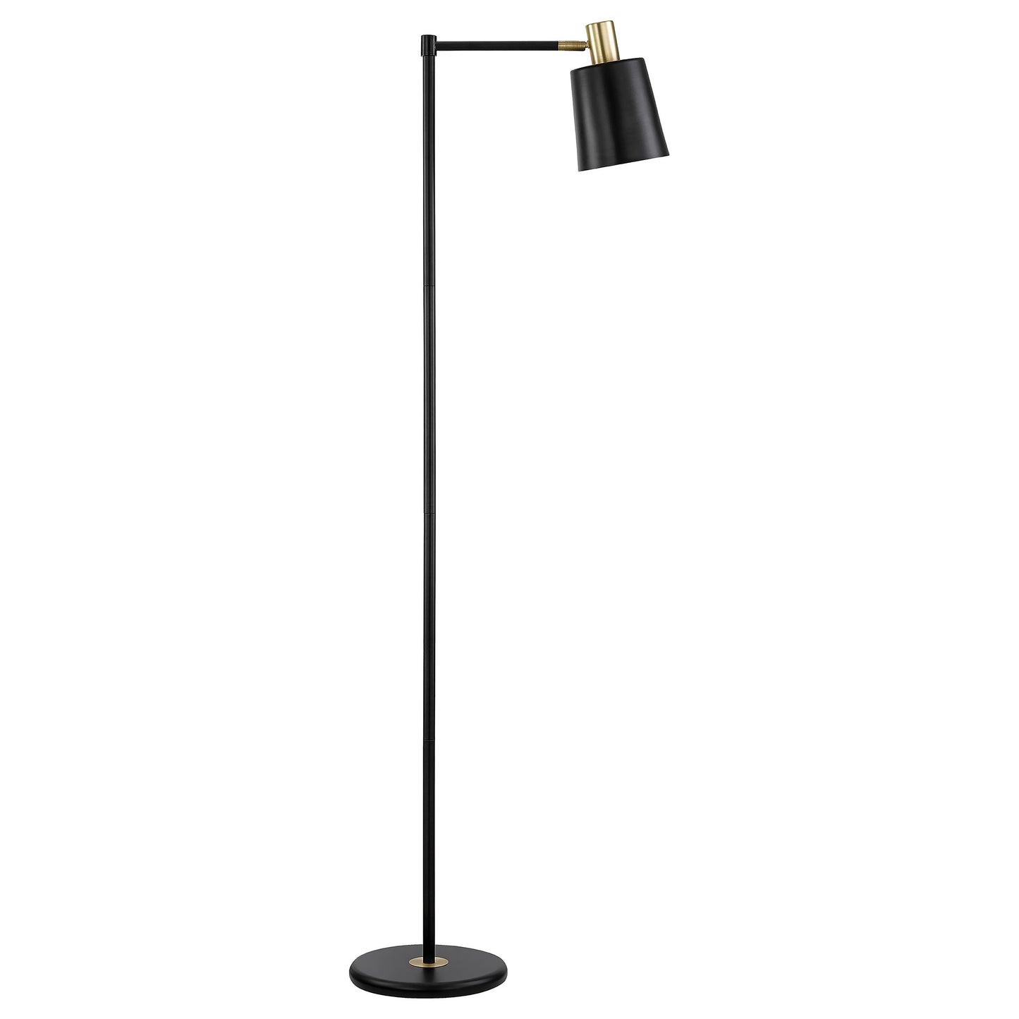 aboushi 60-inch metal adjustable task floor lamp blackblack