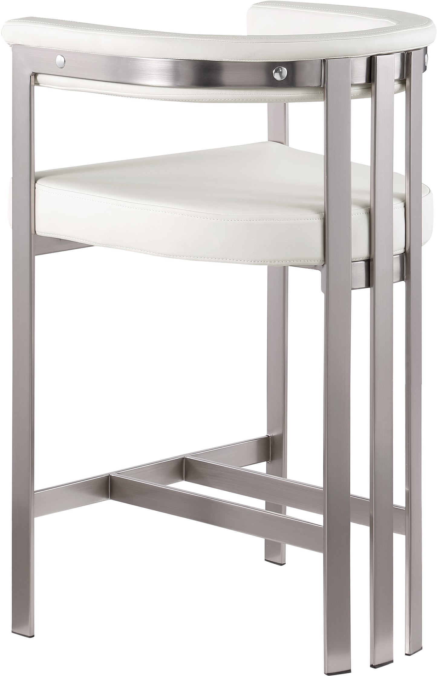 elijah cream faux leather counter stool c