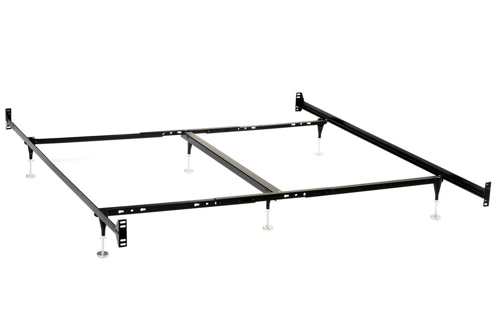ginevra california king bed frame black (headboard & footboard)black