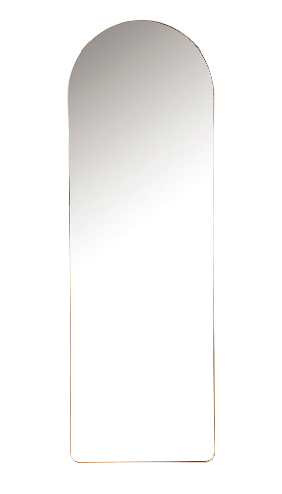 melinda 20 x 60 inch metal framed floor mirror rose goldrose gold
