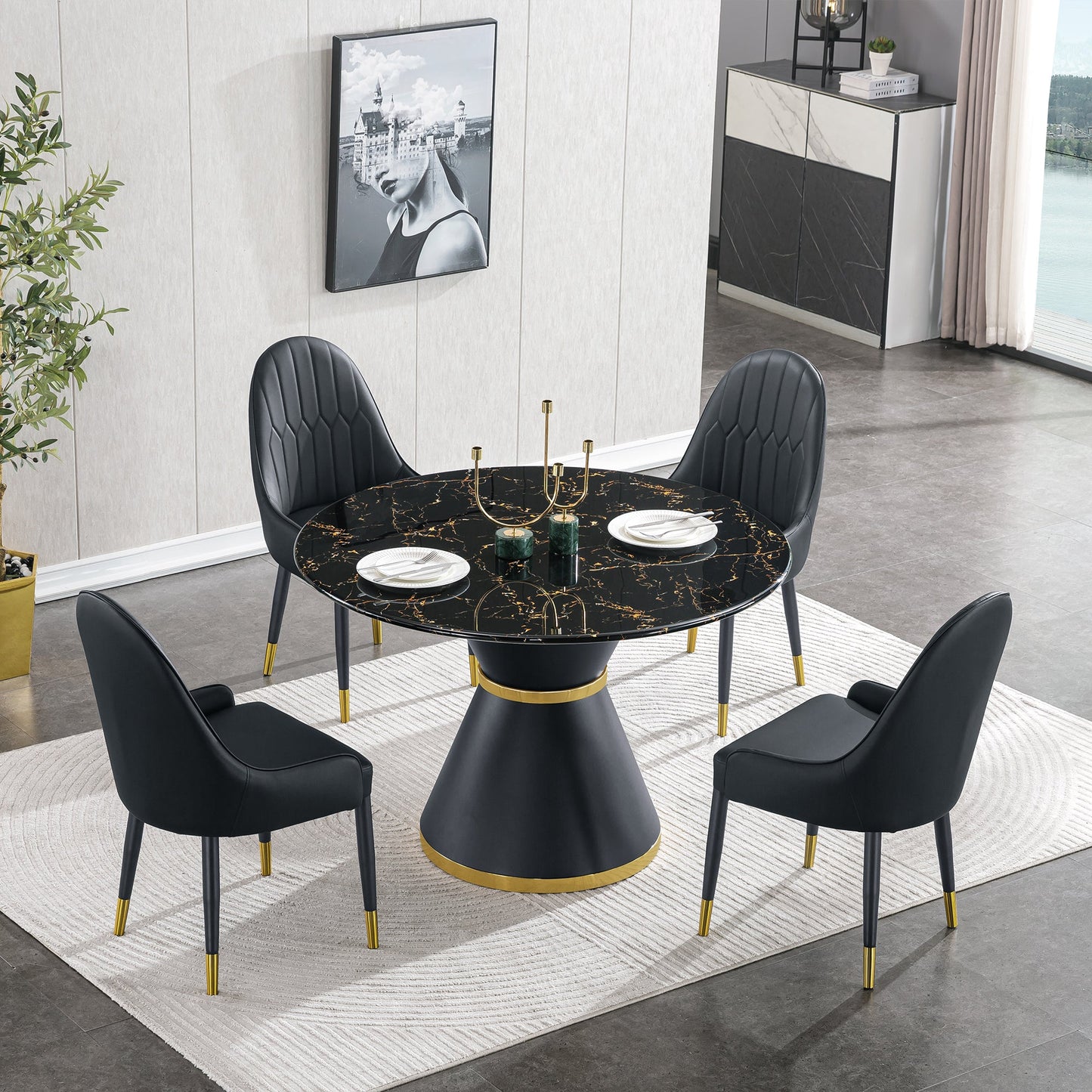 alessandro round dining table