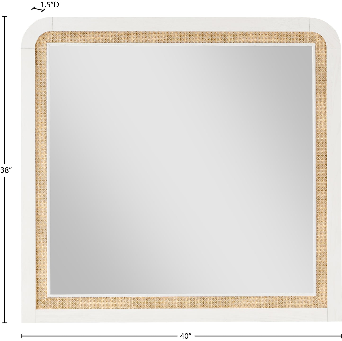 abbington white mirror m