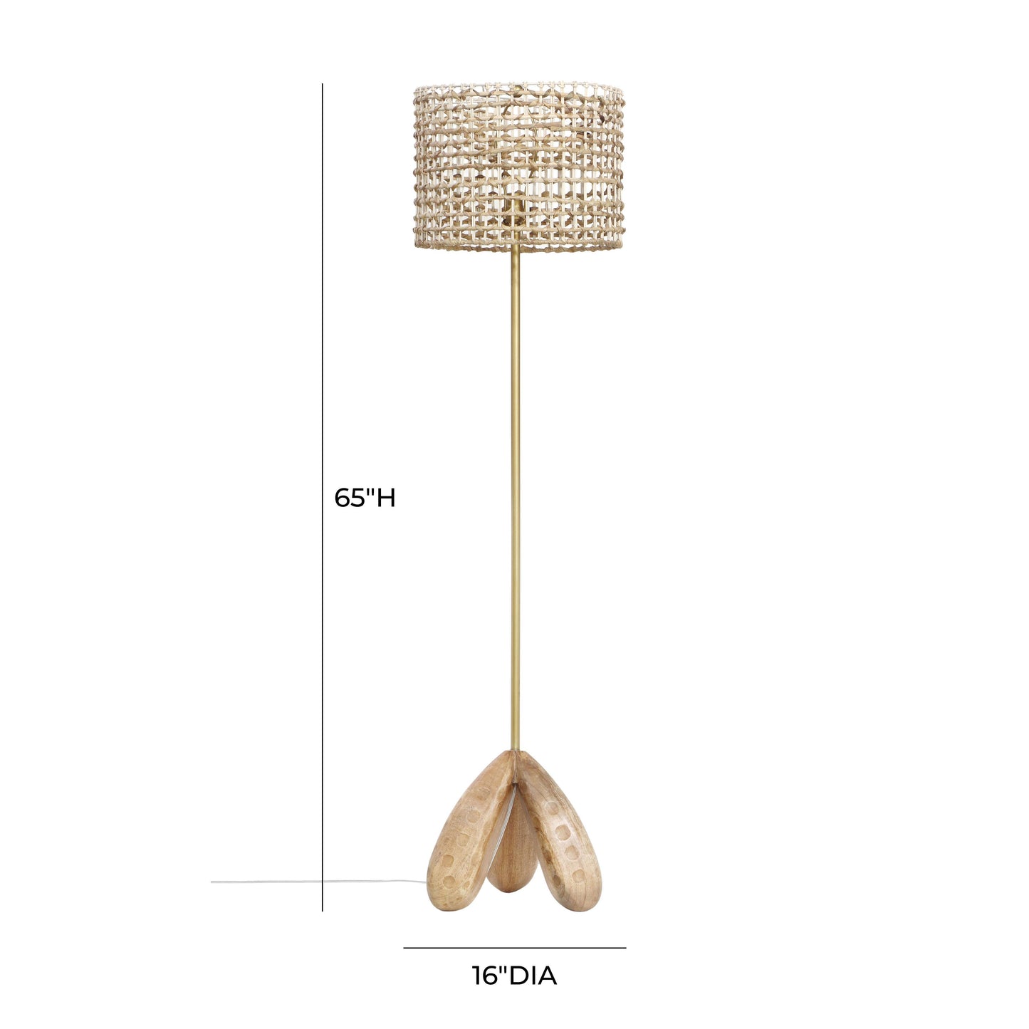 jasper wooden floor lamp