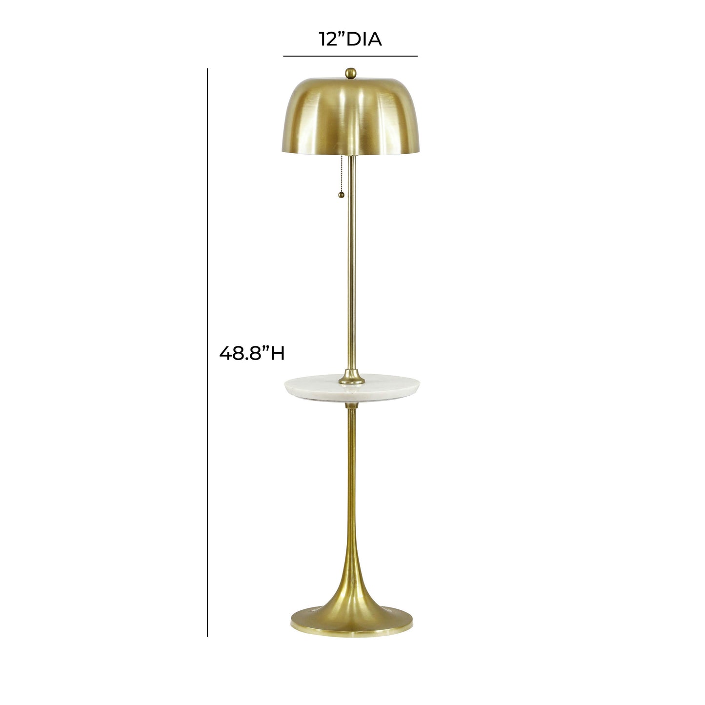 salaa gold floor lamp