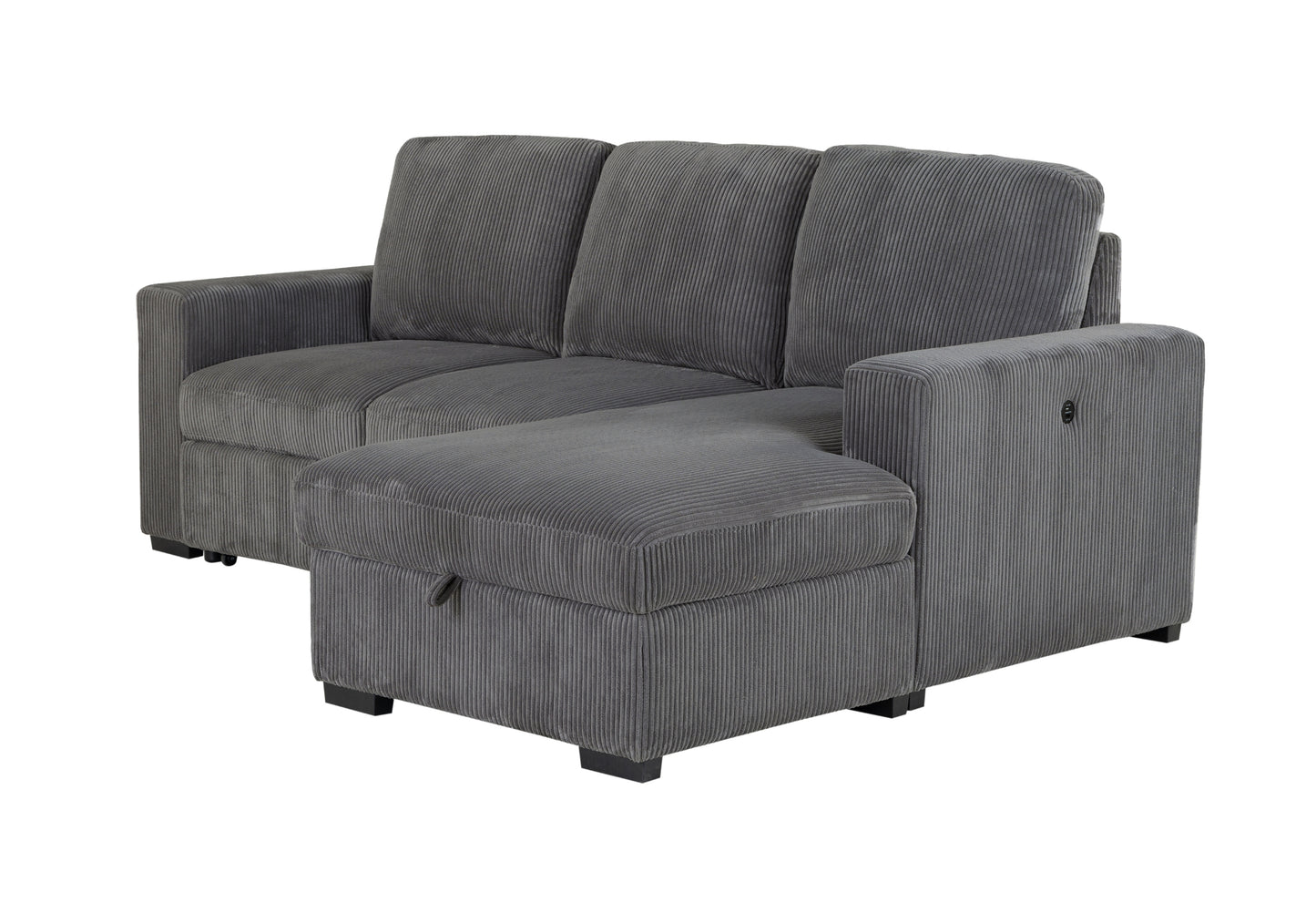 delilah grey l sectional w/o pullout l shape sectional without pull out sofa bed
