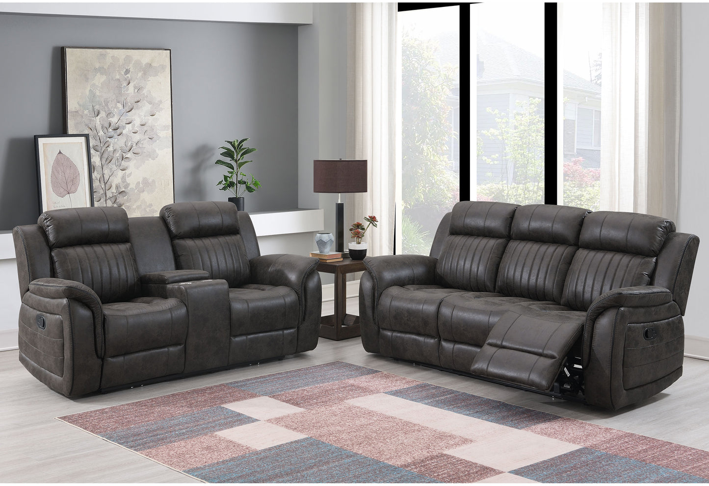 connor grey glider recliner