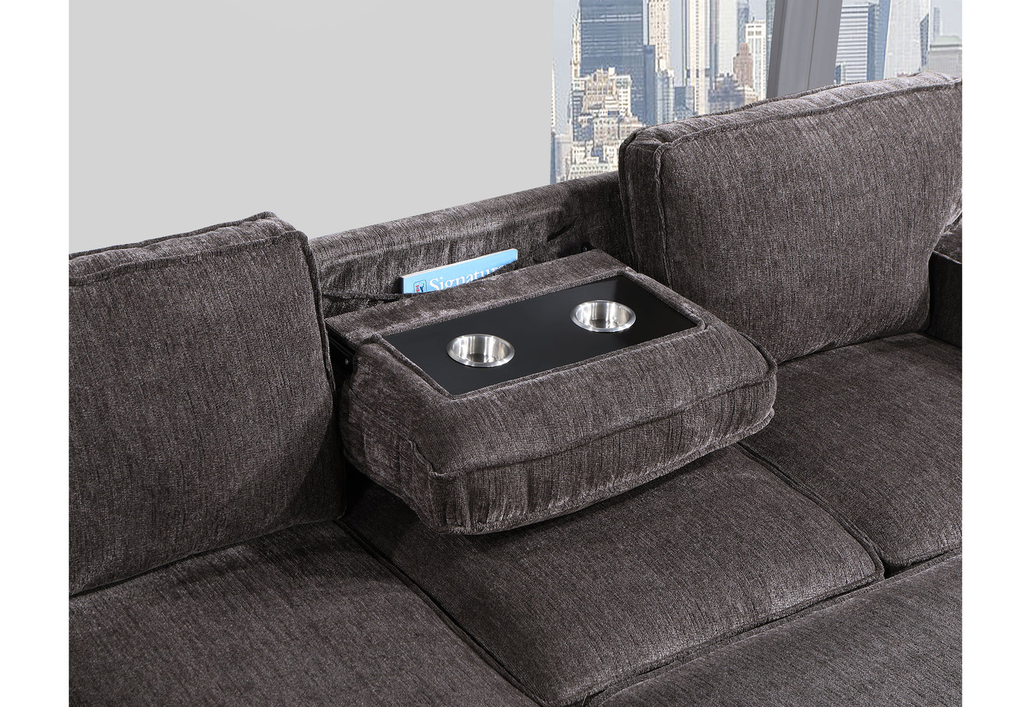 jennifer rev dark grey reversible pull out sofa bed