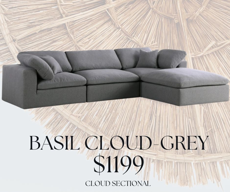 basil gray sectional