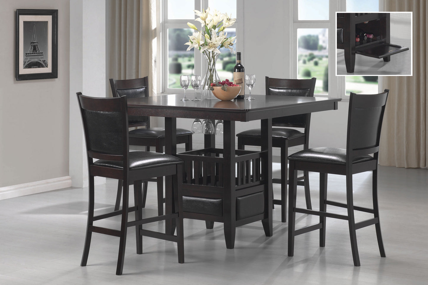 5 pc counter height dining set