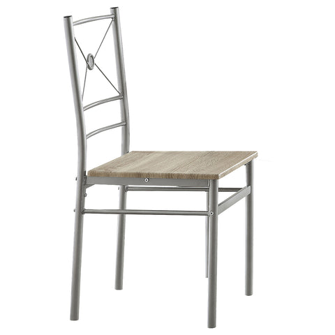 Brookside 5-piece Rectangular Dining Table Set SilverSilver