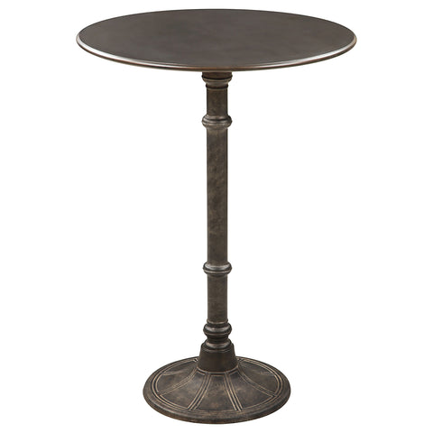Maddox Round 30-inch Pub Height Bistro Bar Table Dark RussetBronze