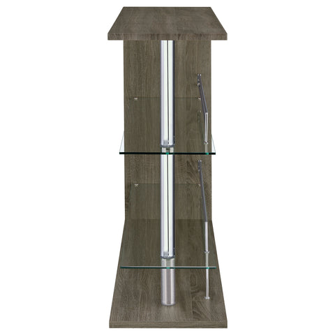 Ashbury Rectangular Home Bar Table Weathered GreyWeathered Grey
