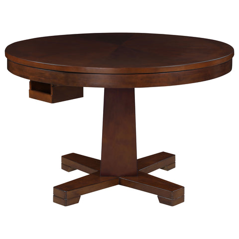 Calla Round Dining and Billiard Poker Game Table TobaccoTobacco