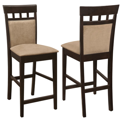 Ochanko Closed Back Counter Chair Cappuccino (Set of 2)Cappuccino