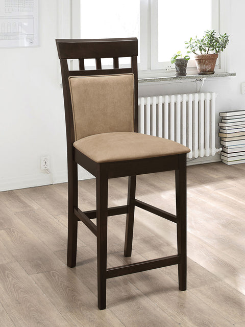 Ochanko Closed Back Counter Chair Cappuccino (Set of 2)Cappuccino