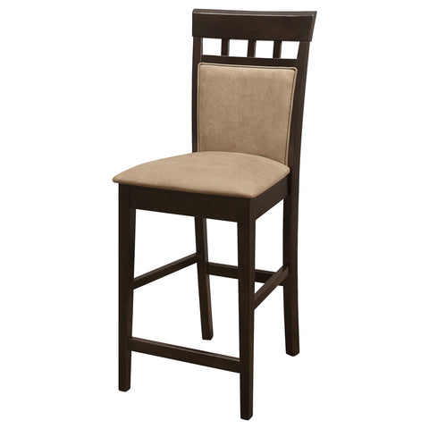 Ochanko Closed Back Counter Chair Cappuccino (Set of 2)Cappuccino