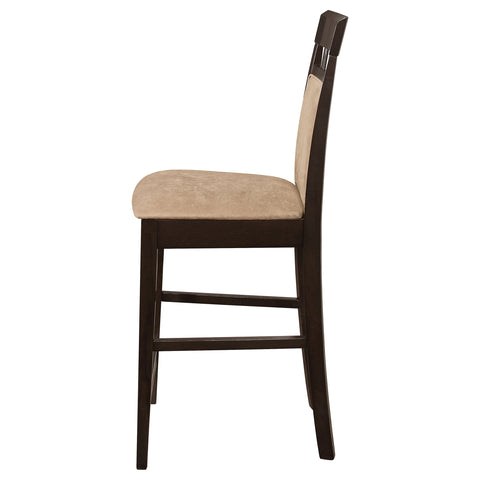 Ochanko Closed Back Counter Chair Cappuccino (Set of 2)Cappuccino