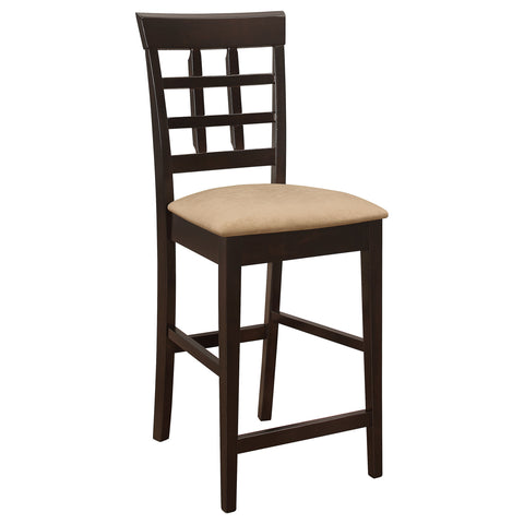 Zander 7-piece Square Counter Height Dining Set Cappuccino