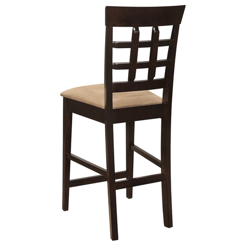 Zander 7-piece Square Counter Height Dining Set Cappuccino