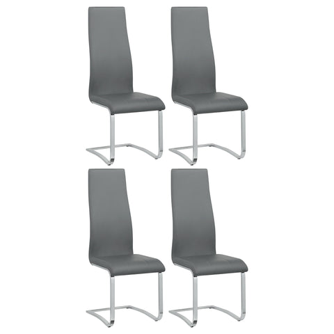 Rue Upholstered Dining Side Chair Grey (Set of 4)Grey