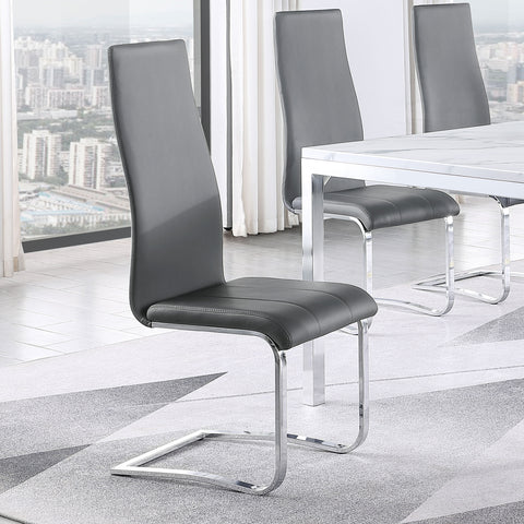 Rue Upholstered Dining Side Chair Grey (Set of 4)Grey