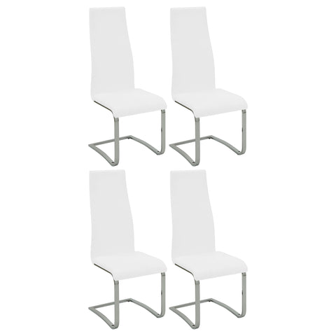 Dalton Upholstered Dining Side Chair White (Set of 4)