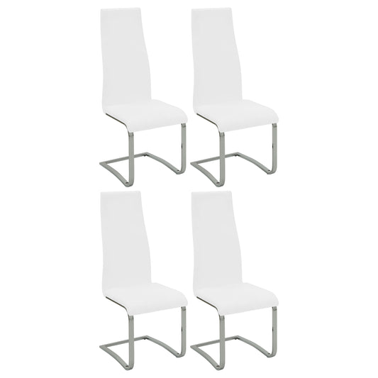 Dalton Upholstered Dining Side Chair White (Set of 4)