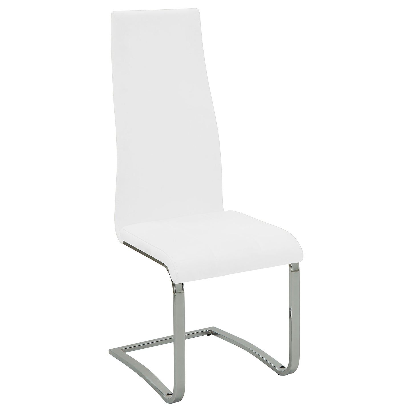 dalton upholstered dining side chair white (set of 4)