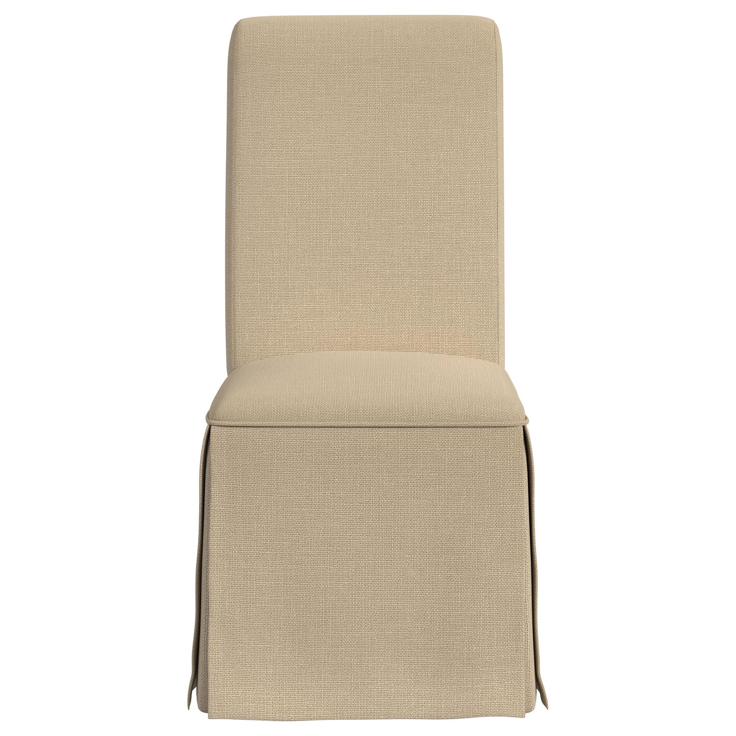 hobson upholstered skirted dining chair khaki (set of 2)