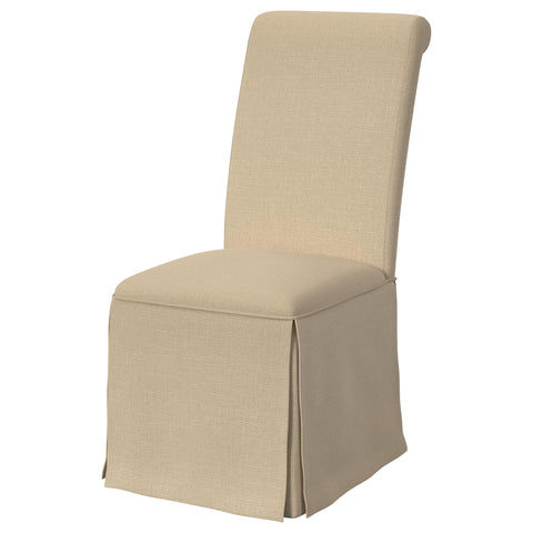 Crestmont Upholstered Skirted Dining Chair Light Khaki (Set of 2)Light Khaki