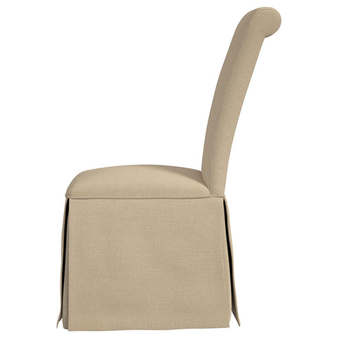 Crestmont Upholstered Skirted Dining Chair Light Khaki (Set of 2)Light Khaki