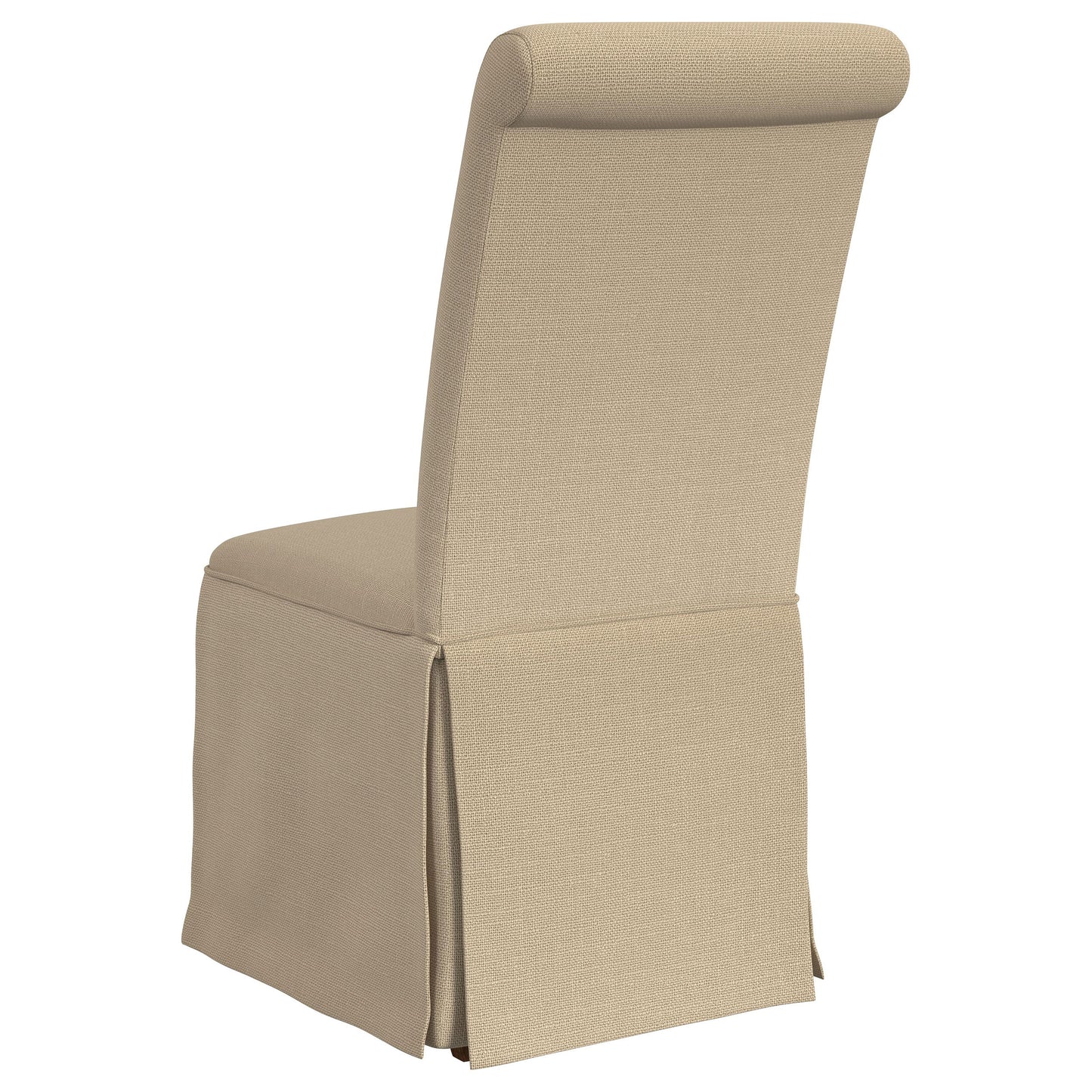 hobson upholstered skirted dining chair khaki (set of 2)