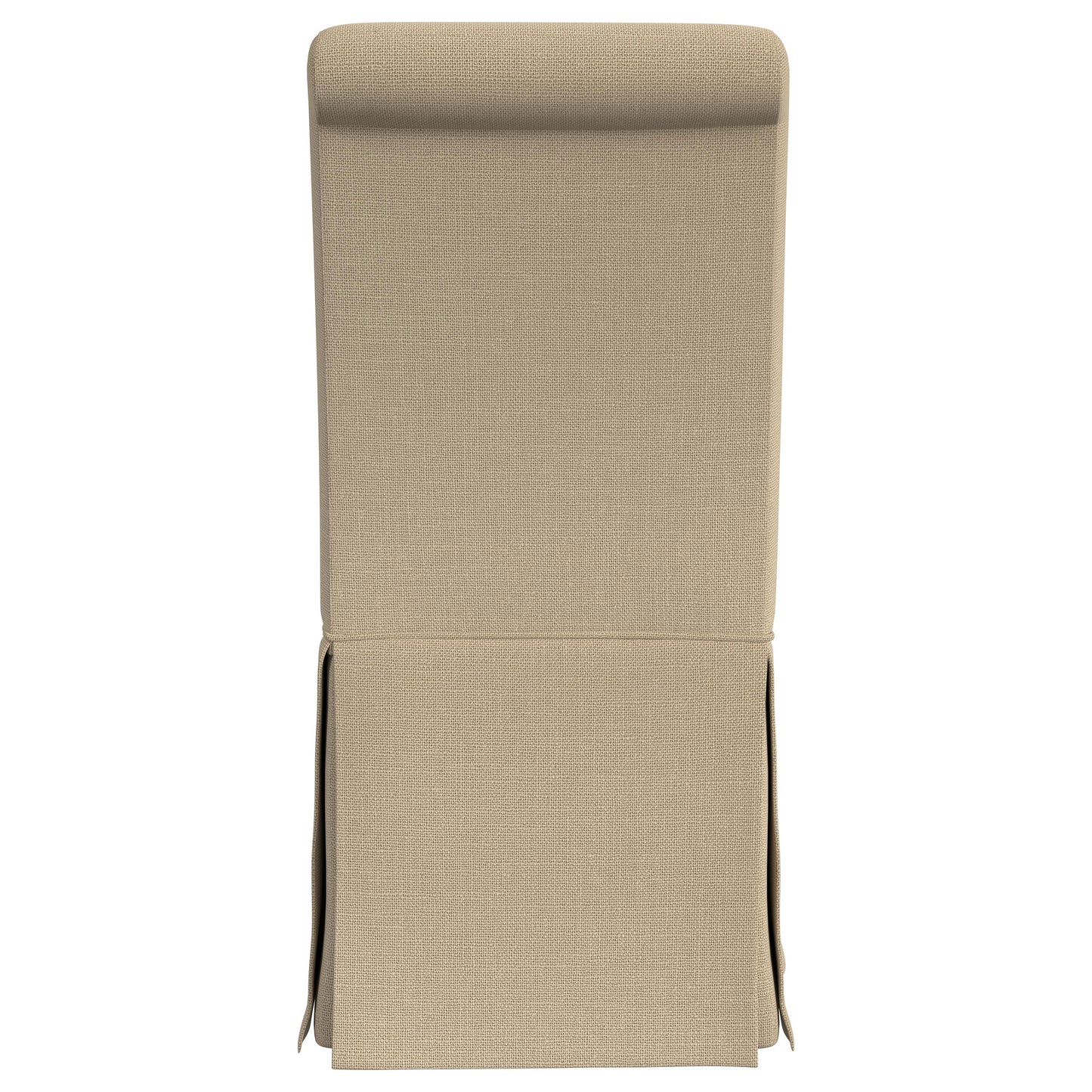 hobson upholstered skirted dining chair khaki (set of 2)