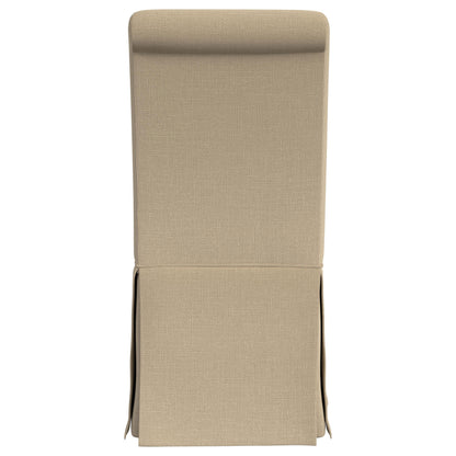 Hobson Upholstered Skirted Dining Chair Khaki (Set of 2)