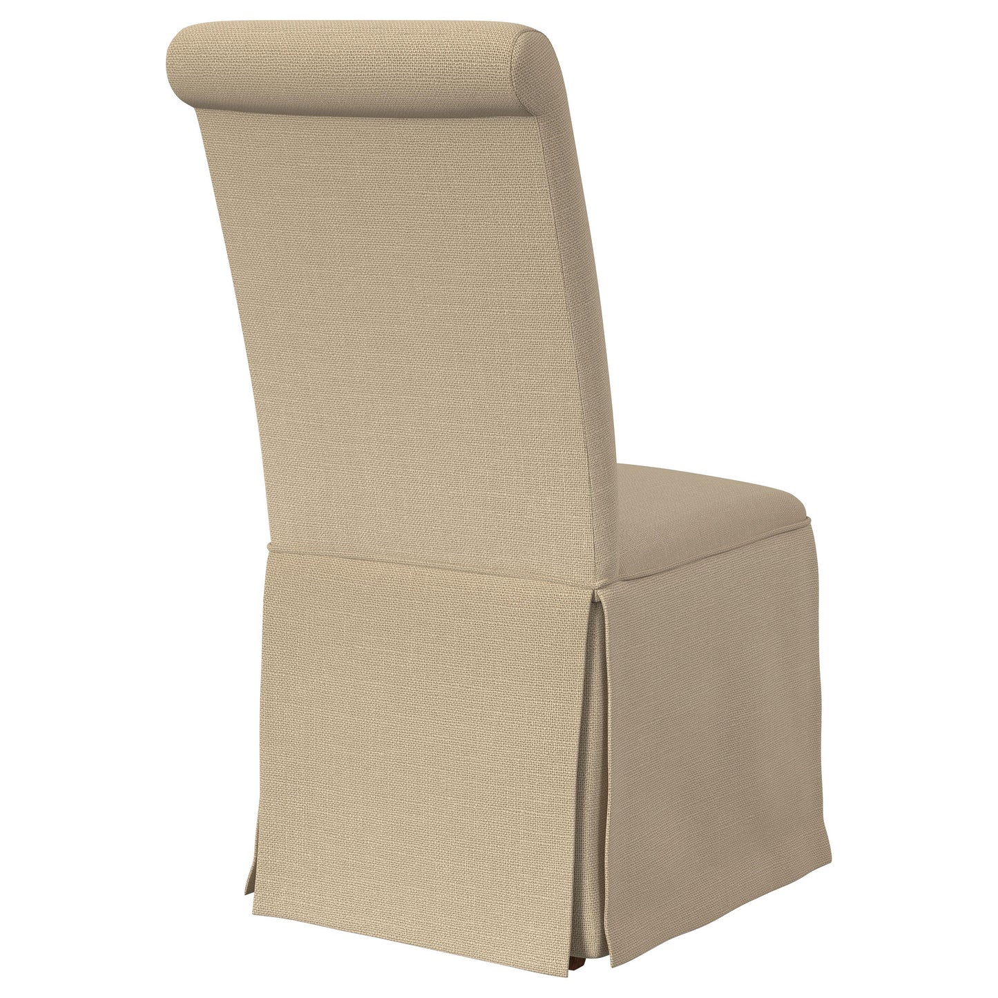 hobson upholstered skirted dining chair khaki (set of 2)