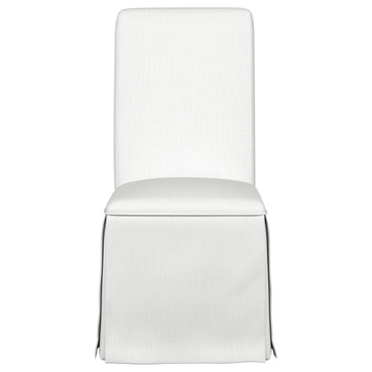 Crestmont Upholstered Skirted Dining Chair White (Set of 2)White